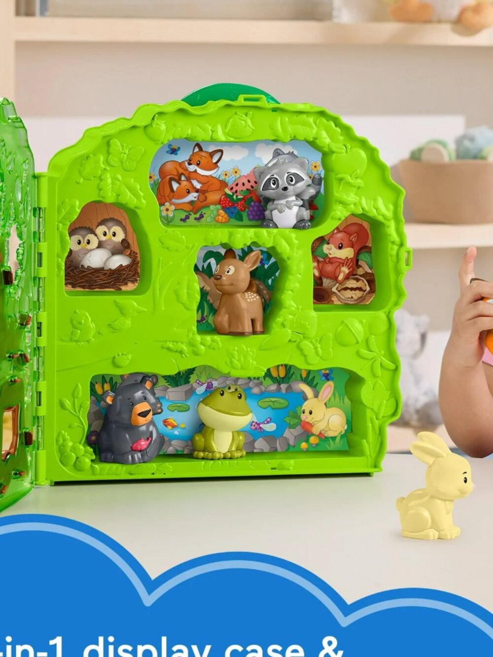 NEW! Fisher-Price Little People Forest Friends Carry Case Playset with 9 Figures - Picture 5 of 14